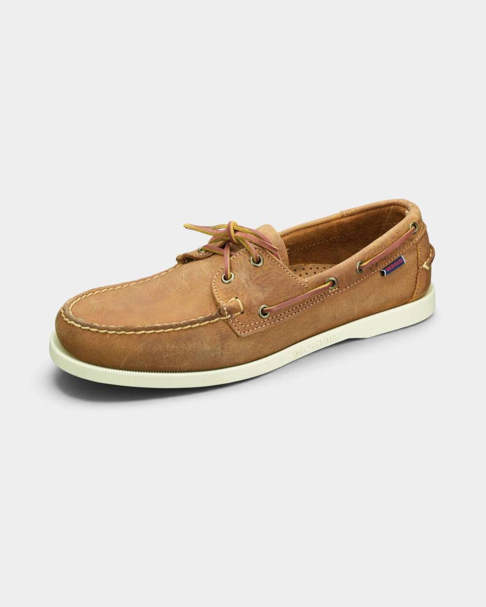 NEW SEBAGO men's portland crazy horse boat shoes in tan
